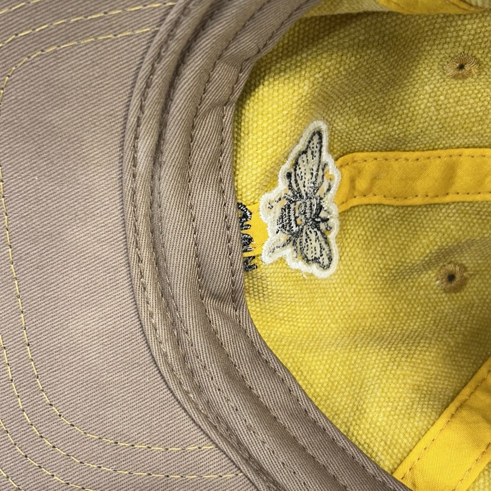 Be Kind Bee Yellow Dad Hat Strapback OSFM Cotton Embroidered Cap