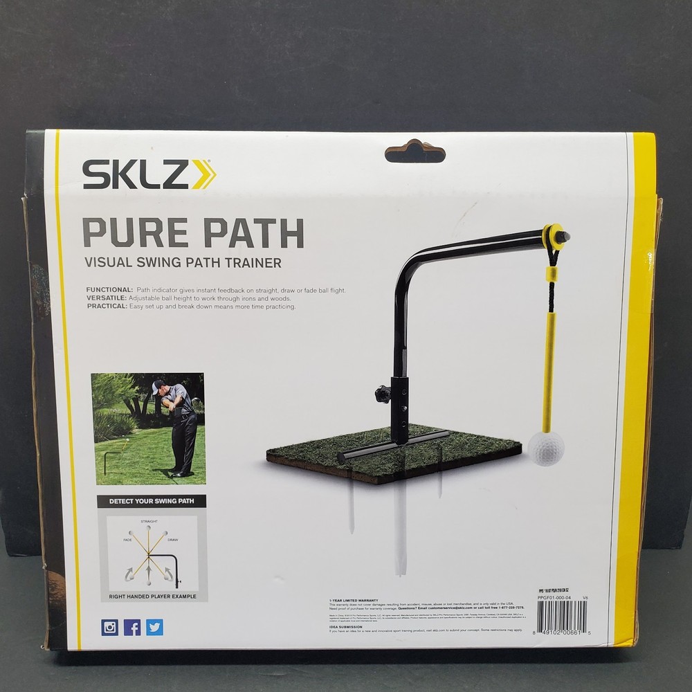 SKLZ Pure Path Golf Visual Swing Path Trainer instant swing feedback New Sealed