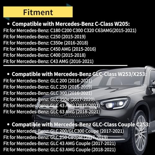 Master Power Window Switch Button Compatible with Mercedes Benz C E GLC 4pcs