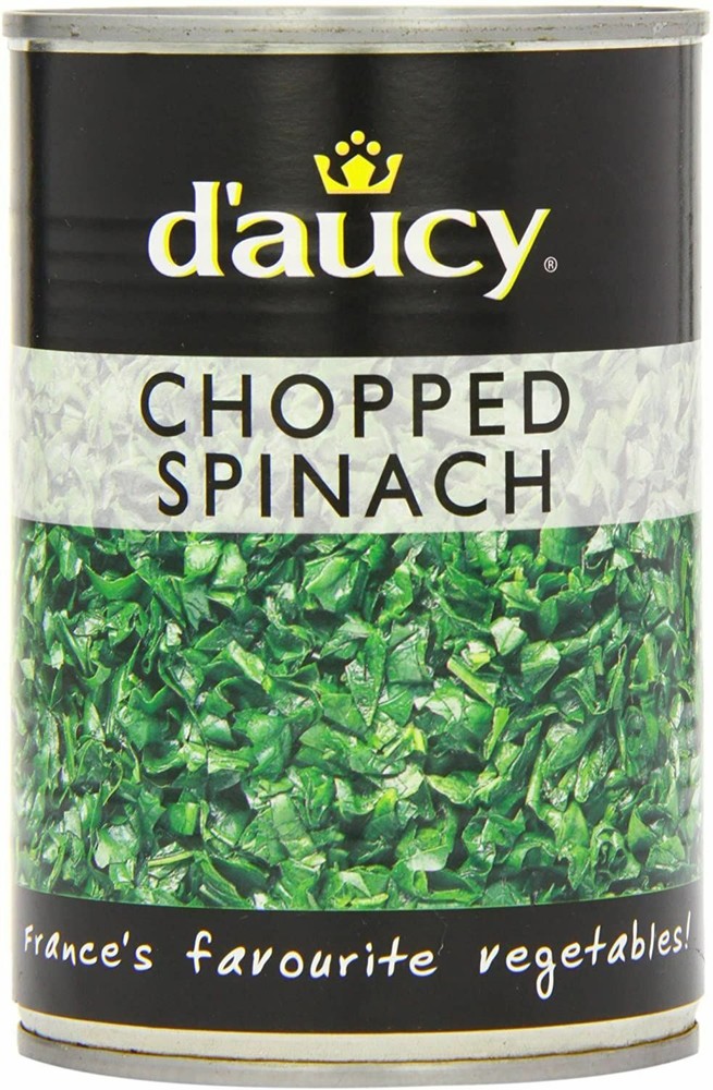 D'Aucy Chopped Spinach - 395g - Pack of 1