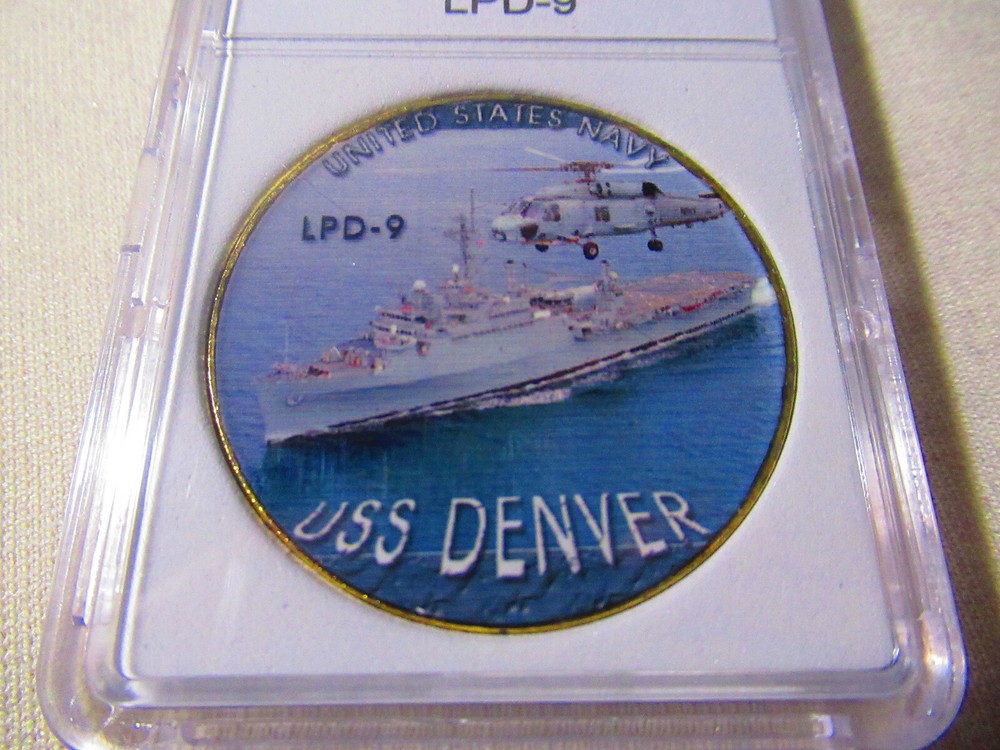 US NAVY - USS Denver (LPD-9) Challenge Coin