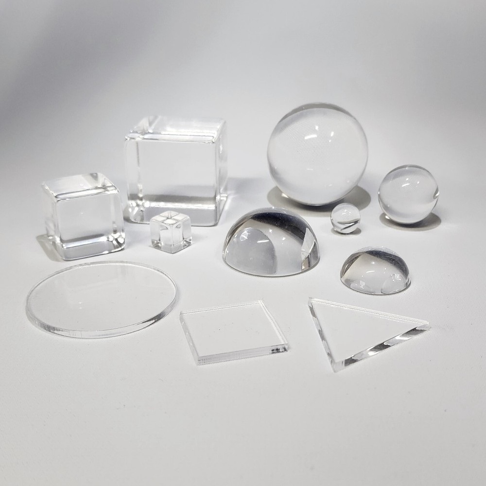 50pcs - 1/4" Diameter Clear Acrylic Solid Sphere Transparent Lab Craft Ball