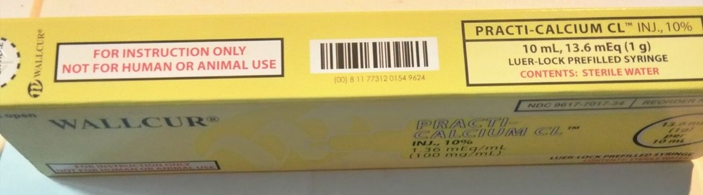 Wallcur Practi Calcium CL Prefilled Syringe For Instructional Use Only