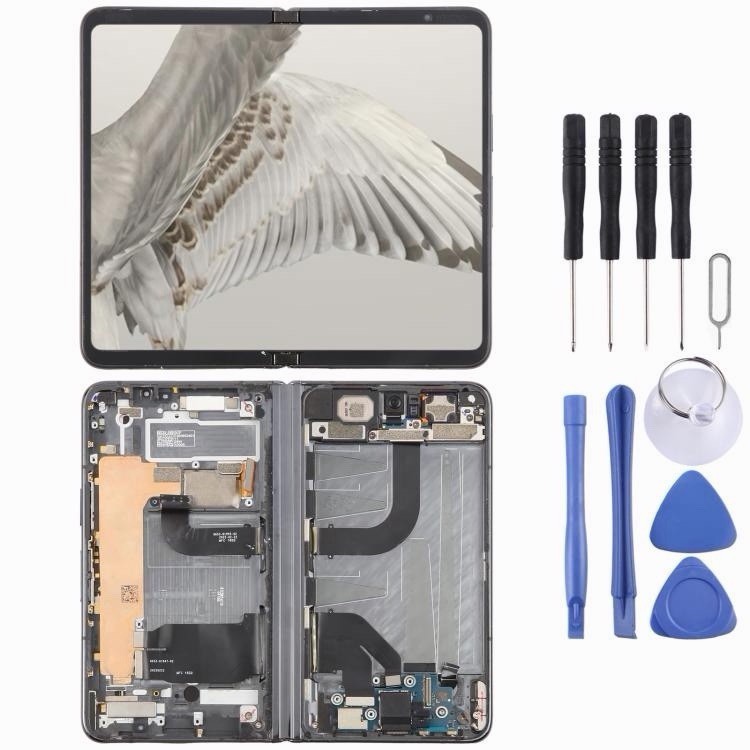 For Google Pixel Fold Original Foldable Display LCD Screen Touch Digitizer Frame