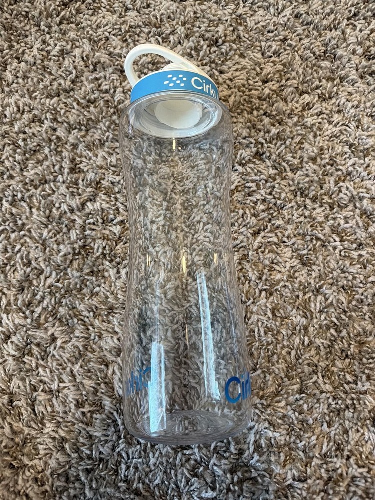 Cirkul Clear Water Bottle with Blue Cap - Reusable Drinkware