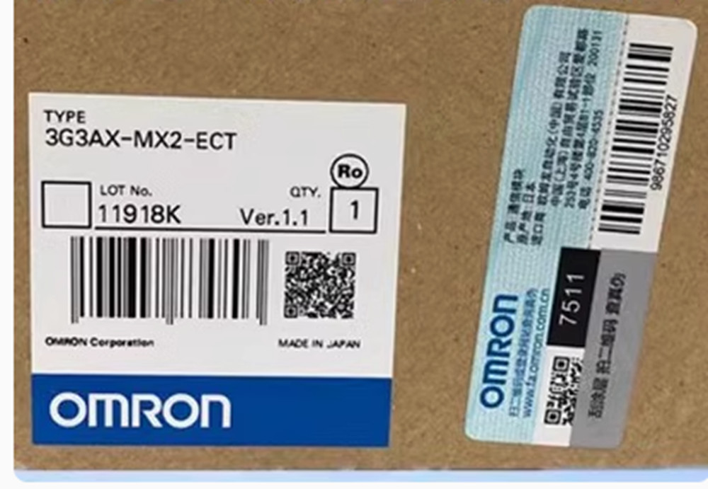 NEW OMRON 3G3AX-MX2-ECT, MX2 EtherCAT Communication Module