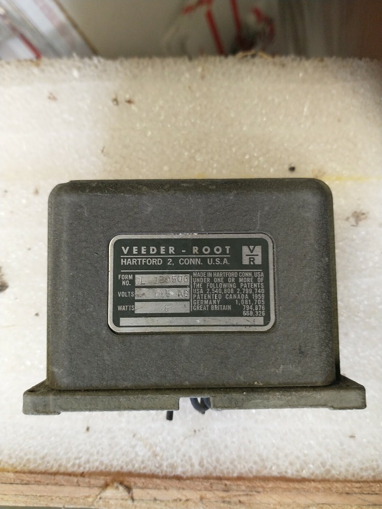 Vintage Veeder-ROOT 6 Digit Counter  USA