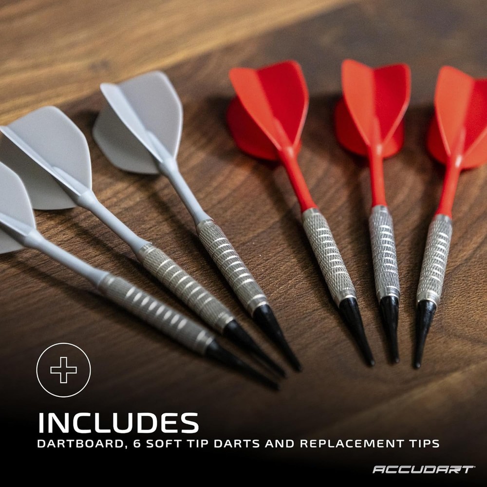Accudart Spark Electronic Dartboard – 30 Games, 174 Variations, Computer Chall