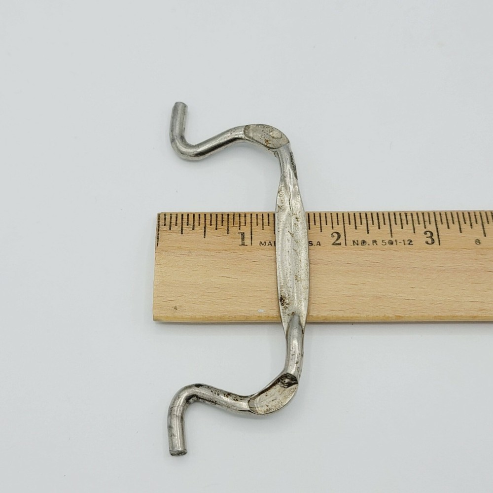 Vintage Single Nickel Ornate Bail Pull for 3.5" Pull Handle Replacement