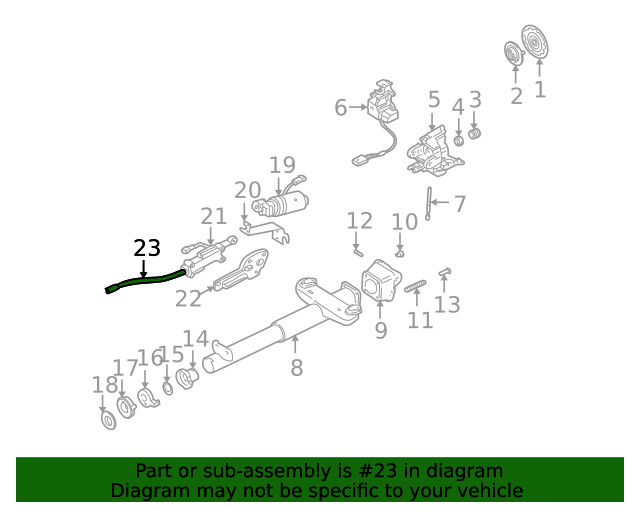 Genuine GM Actuator Cable 26061676