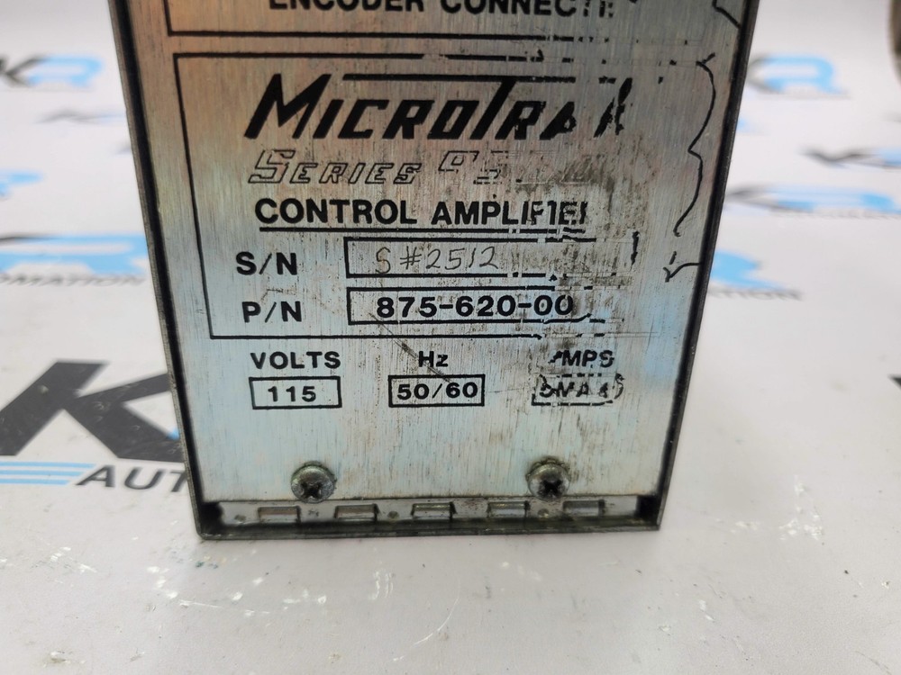 Web Printing 875-620-00 MicroTrak 9500 Control Amplifier 115V