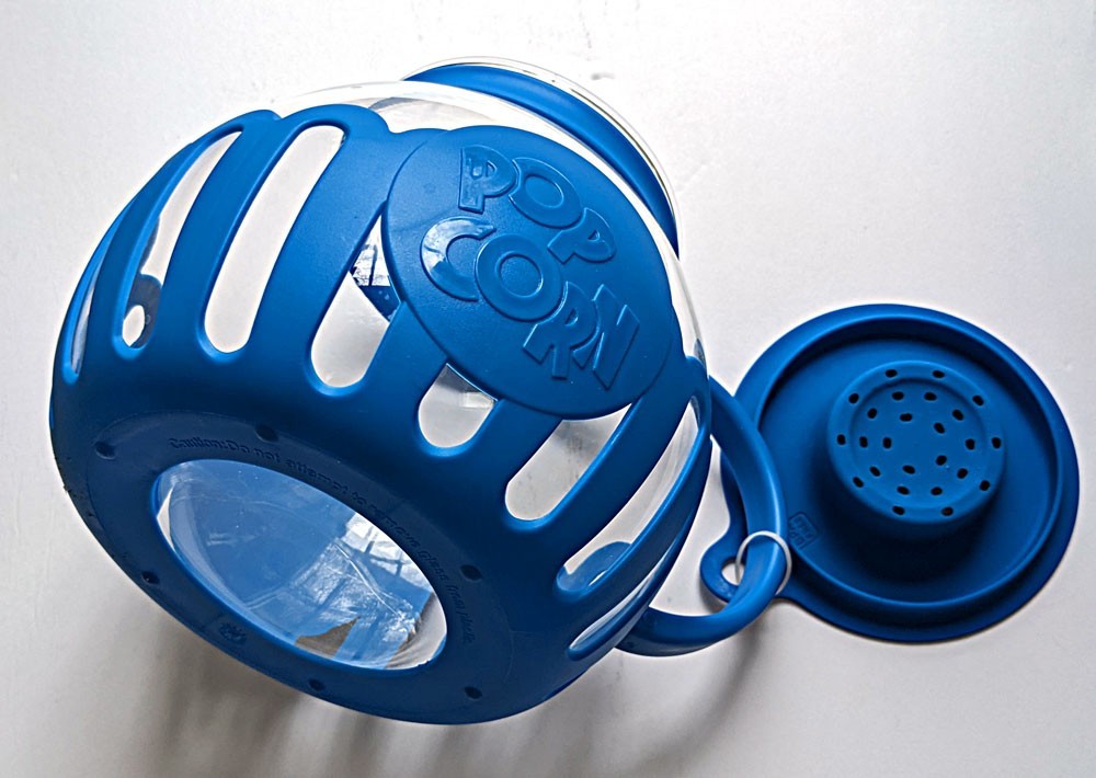 Ecolution Micro-Pop Microwave Popcorn Popper 3 Quart Dark Blue
