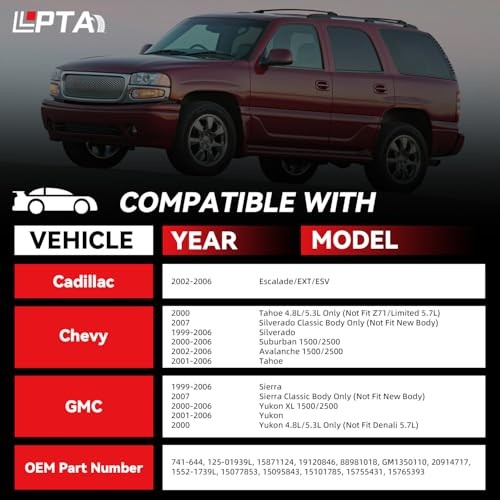 Front Left Driver Side Power Window Regulator with Motor Assembly - Compatible