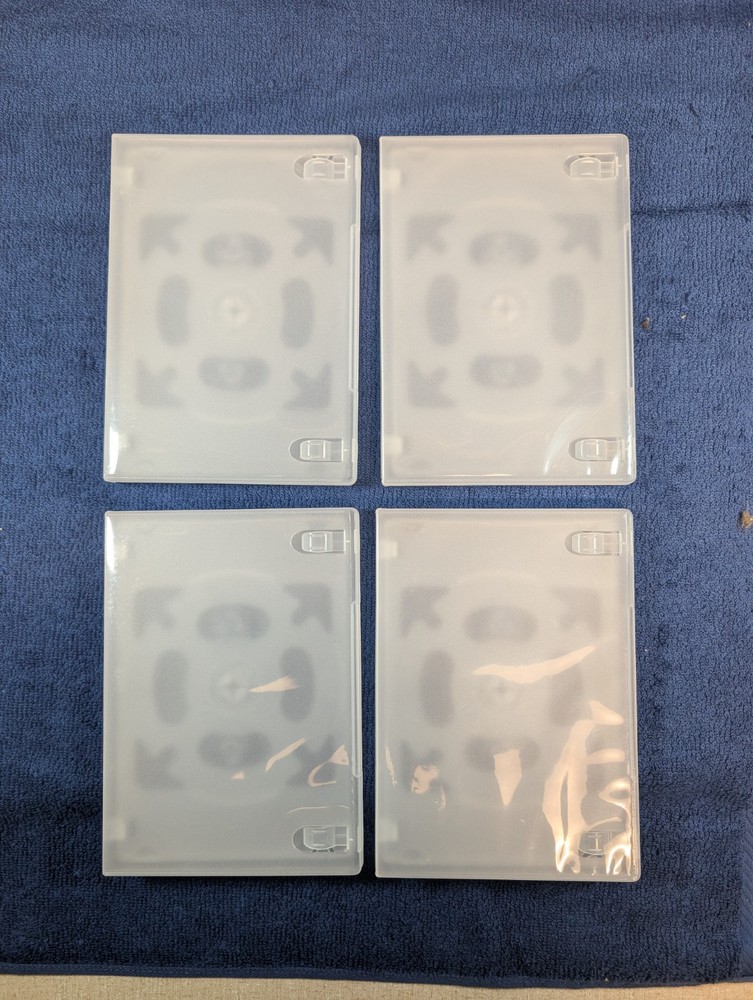 4 -15mm clear 4 disc holder cases