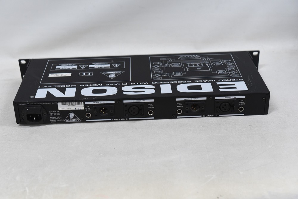 Behringer Edison EX-1 Stereo Image Processor Phase Meter Rack Mount Unit