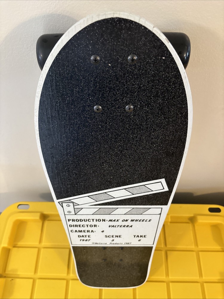 Max Headroom 1987 Chrysalis Visual Programming Skateboard Valterra Max On Wheels