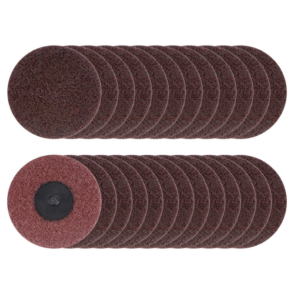 25pcs 3" 120 Grit Quick Change R-Type Sanding Discs Red