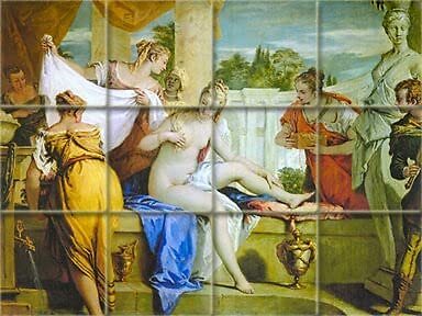 Tile Mural Bathsheba Bathing Kitchen Bathroom Shower Backsplash Marble Ceramic