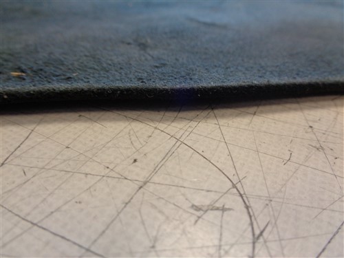 LEATHER HIDE BLACK TEXTURED 56" X 50"