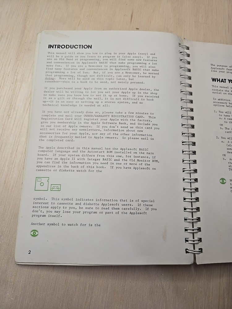 Vintage The Applesoft Tutorial Book