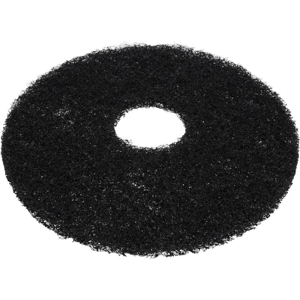 5 Pack PRO SOURCE Floor Stripping Pads: Black Coarse Polyester, 13" Diameter