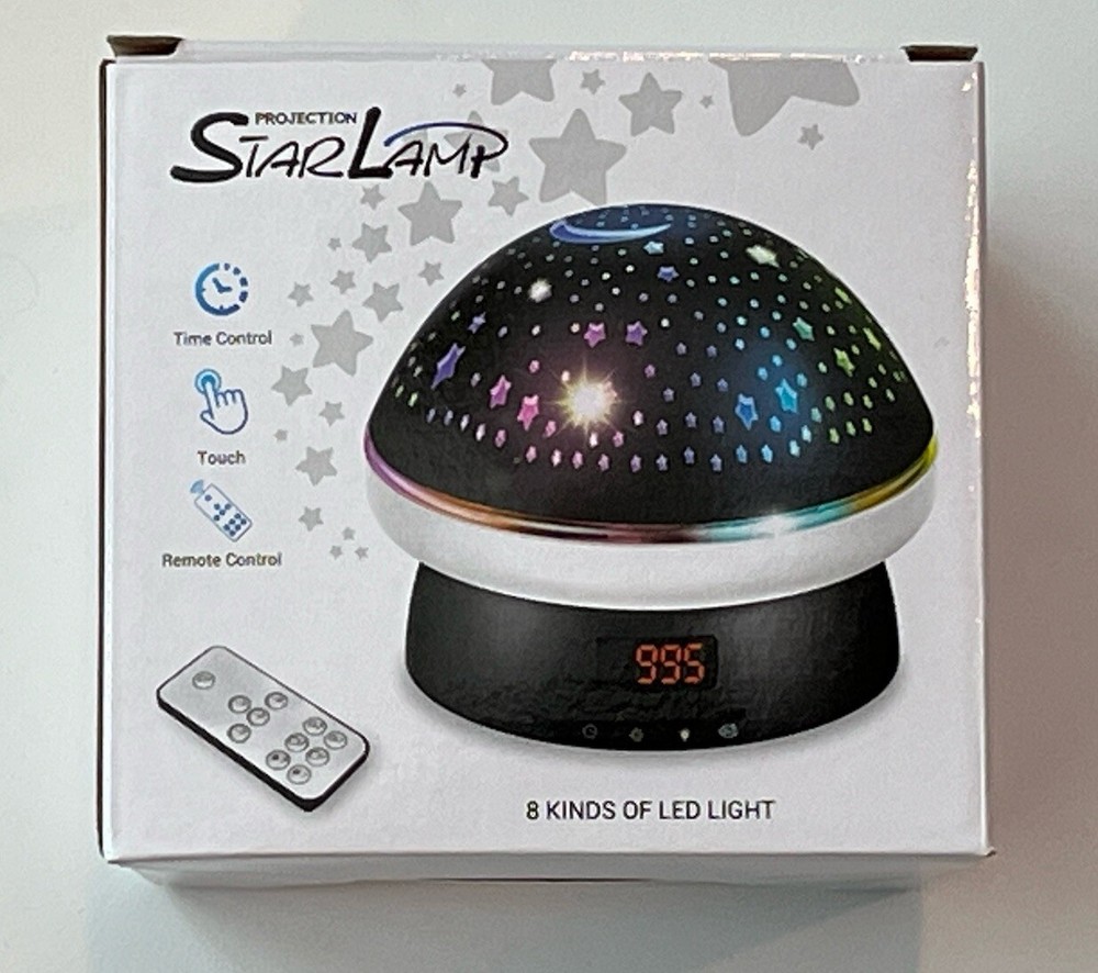 Timer Projection Star Lamp With Remote Control With 16 Colors by Zero One Two