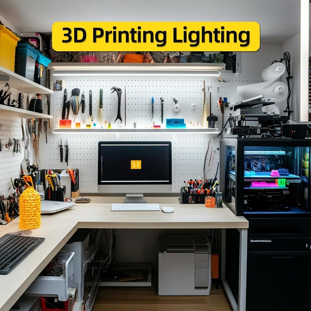 Energy Efficient 320 LED COB Strip Light - 3.28FT White USB Lighting Solution