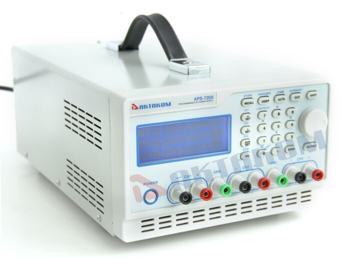 APS-7205 DC Power Supply 158W 32V / 5A 3 Channels Programmable Free Software