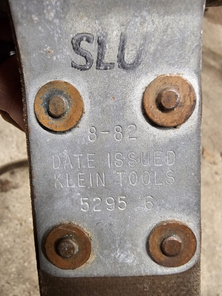 Klein Tools Safety Strap, Buckstrap, Model 5295-6, 1982