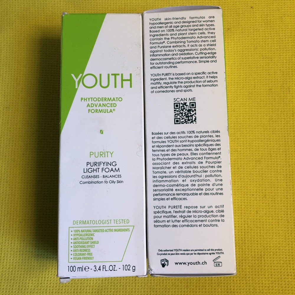 2x Youth Phytodermato Advanced Formula Purity 3.4fl