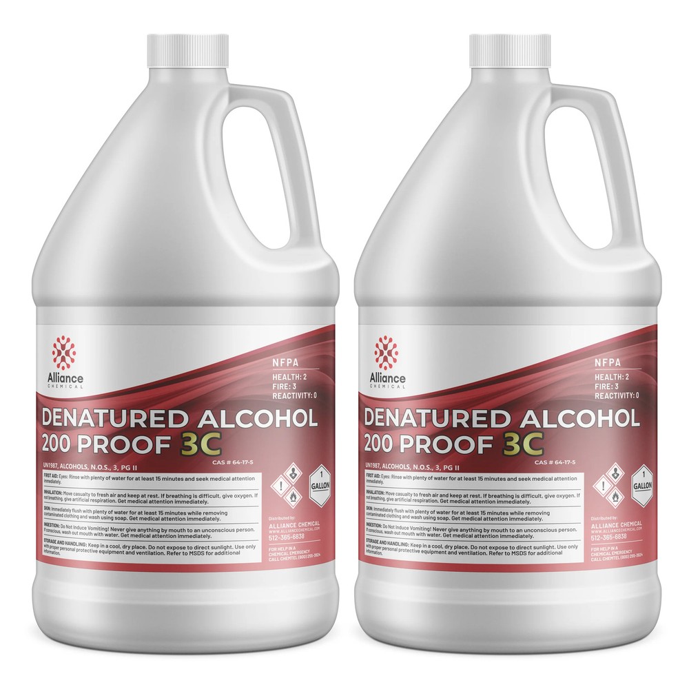 Denatured Alcohol 200 Proof 3C - 2 Gallons