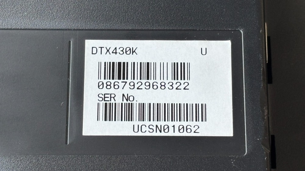 Yamaha DTX430K Electronic Drum Controller Module + Power Supply & Patch Cables