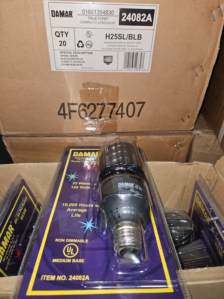 DAMAR 24082A 25W 120V Black light bulb