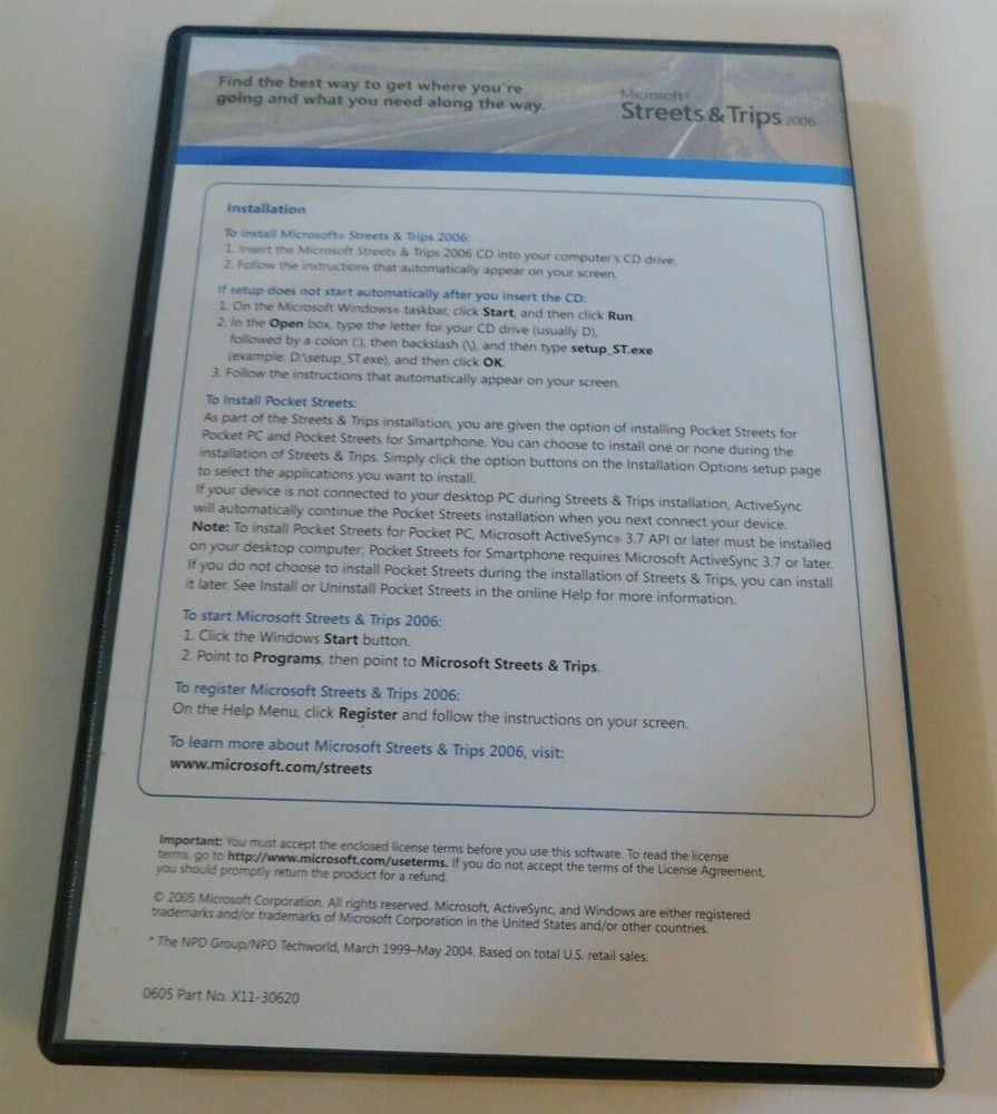 Microsoft Streets & Trips 2006