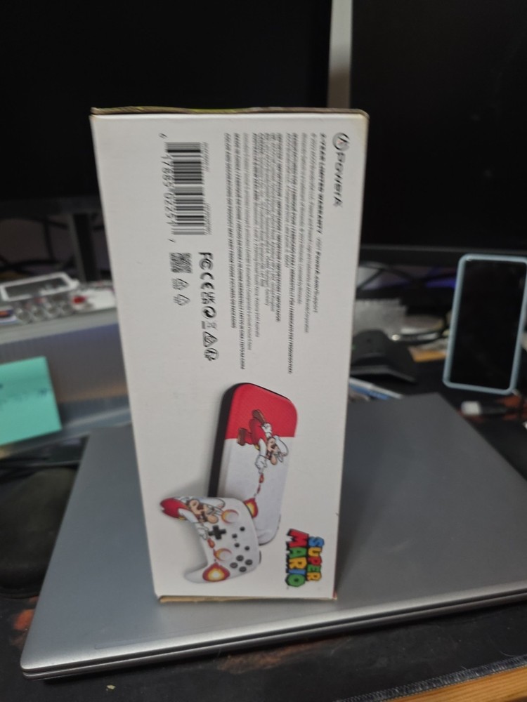 Super Mario Fireball Nintendo Switch Case - Hard Shell Pouch And Controller