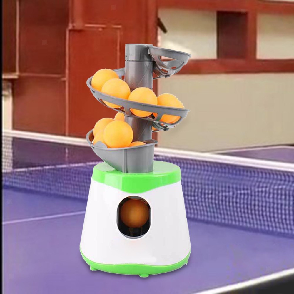 Table Tennis Robot Exerciser Professional Training Ball Machine 15 Balls
