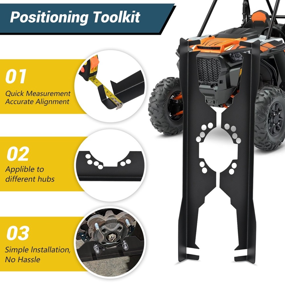 UTV Alignment Tools Kit 5 on 4.5" pattern For Jeep Wrangler YJ, TJ, Cherokee