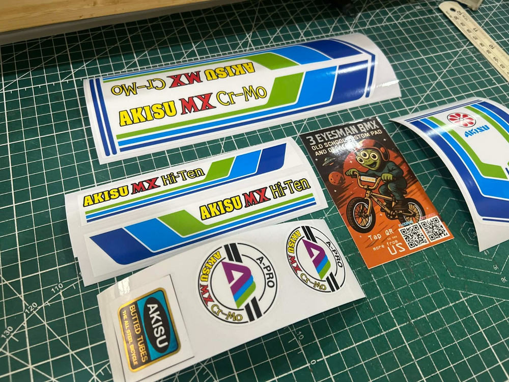 Akisu MX Bmx sticker decals