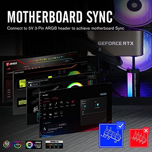 GPU Support Bracket,5V 3PIN ARGB Graphics Card Brace, GPU Support ARGB Black
