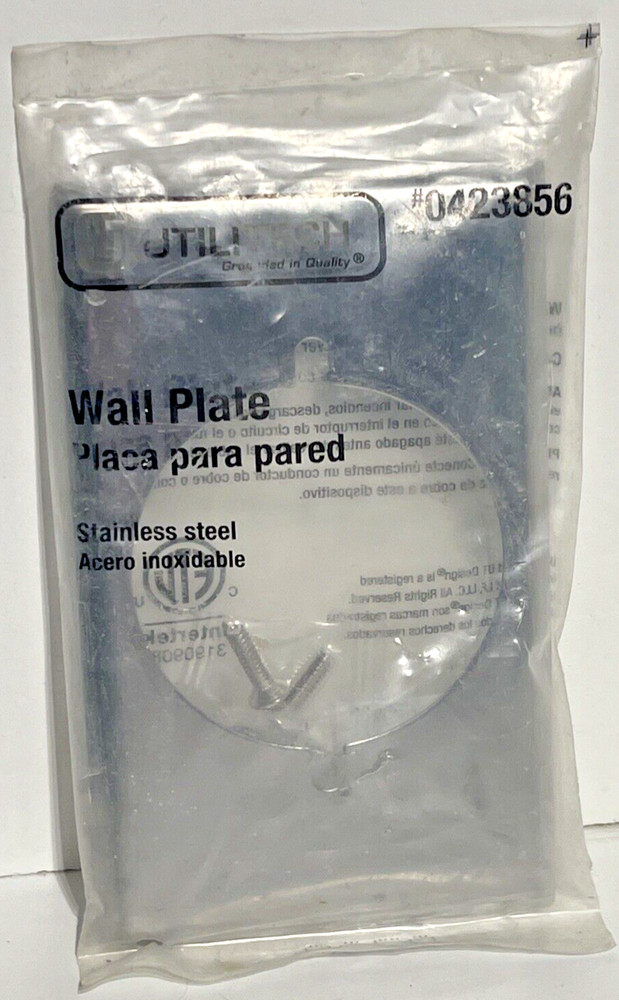 NEW. UTILITECH WALLPLATE CAT# 0423856 ... ZA-120