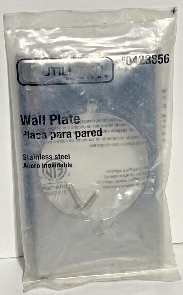 NEW. UTILITECH WALLPLATE CAT# 0423856 ... ZA-120