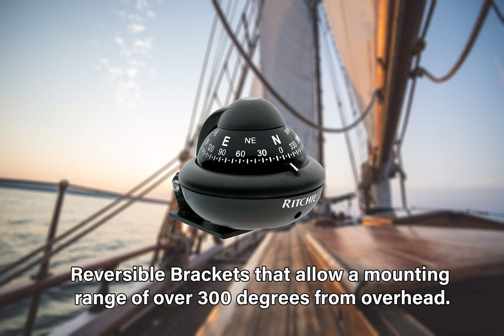 Kayaker Compass Ritchie XP-99, Kayaker Surface Mount Compass, 2.75-inch