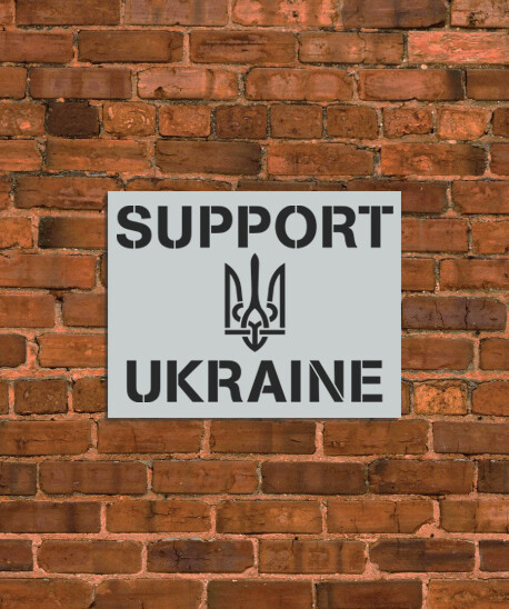 Support Ukraine Stencil