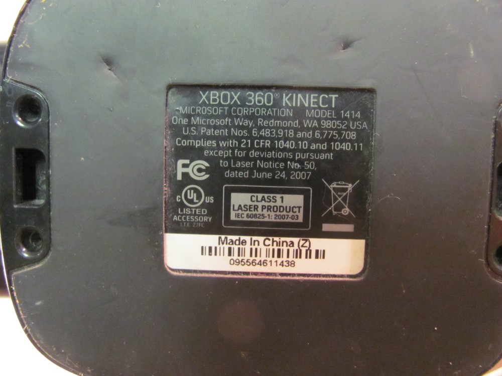 Microsoft 1414 Xbox 360 Kinect Sensor Bar Only - Black