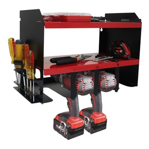 Forest & Twelfth Wall Mounted Power Tool Organizer Heavy Duty Workshop