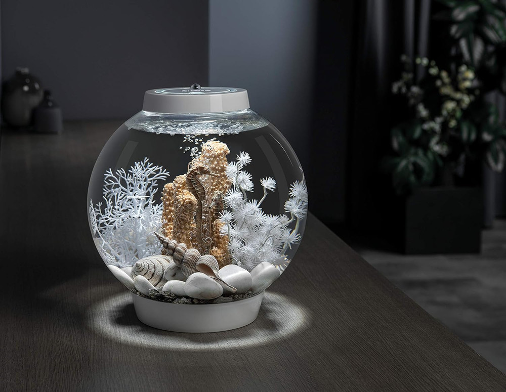 Marble Pebble Set, Solid Aquarium Decorations, White