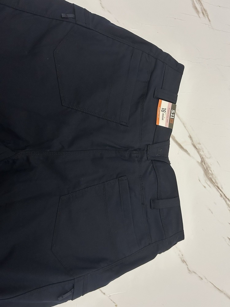 5.11 Tactical Women’s Apex Pants Size 16 Regular Blue Solid Polyester