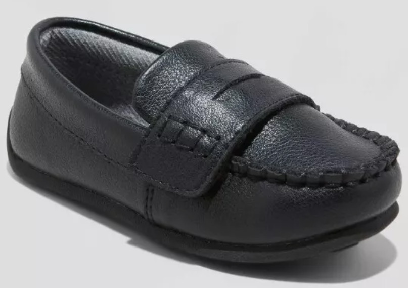 Jack Boys' Abbott Loafers Jet Black Size 6