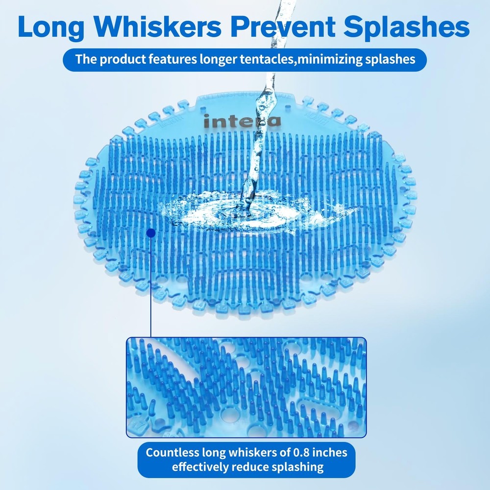 48 PACK Urinal Screen Deodorizer, 3D Wave AntiSplash Odor Protection Urinal C...