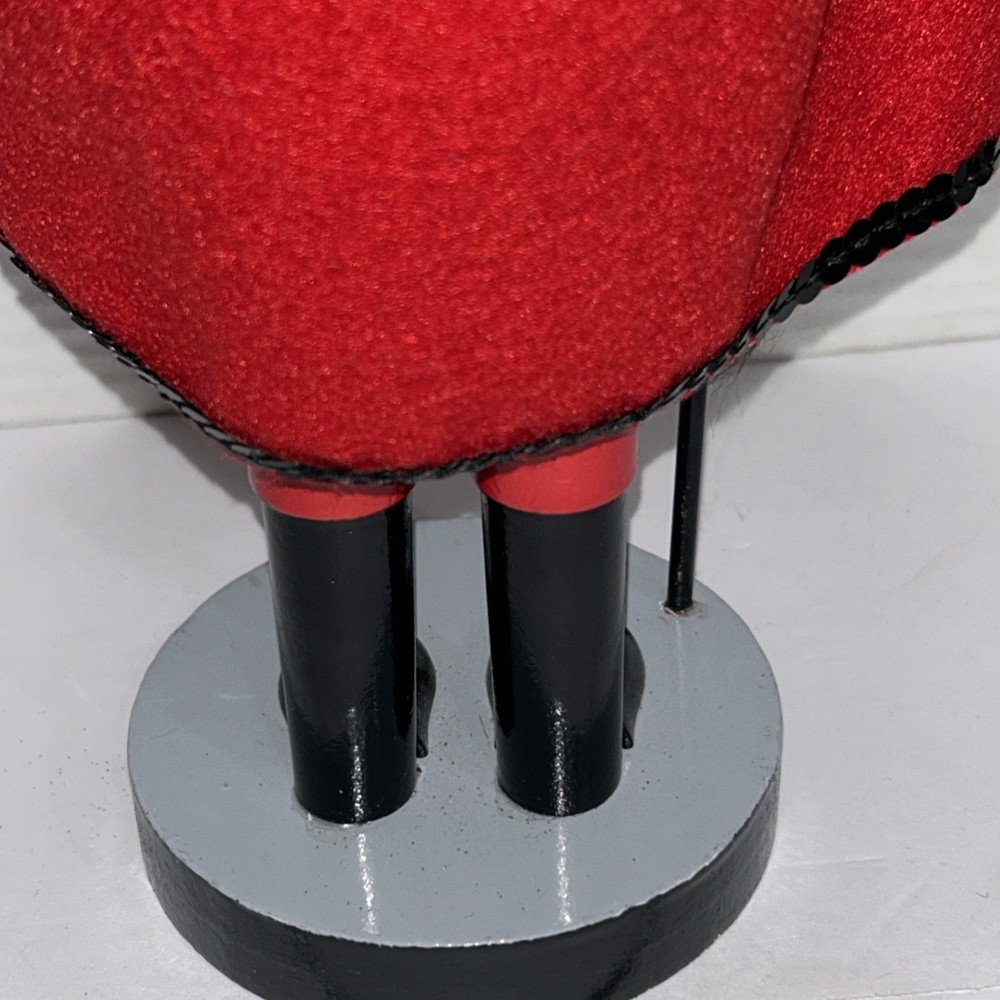 Vintage Devil Nutcracker With Red Cape Holding A Pitchfork Spooky Halloween 2012